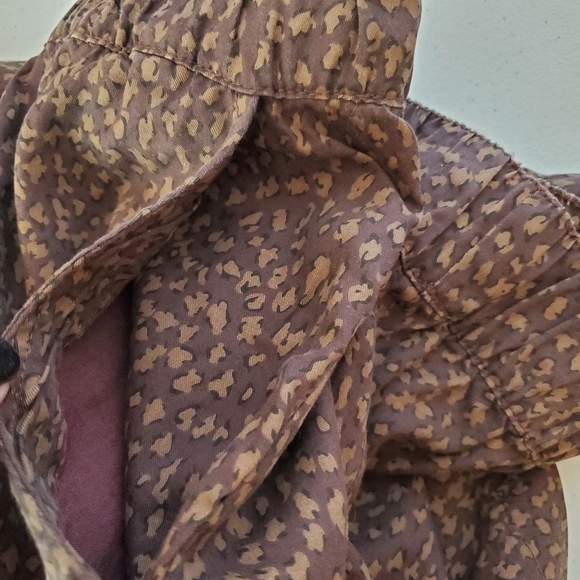 Social Standard Sanctuary XL Brown Cheetah Pull on Shorts Pockets - Picture 7 of 7